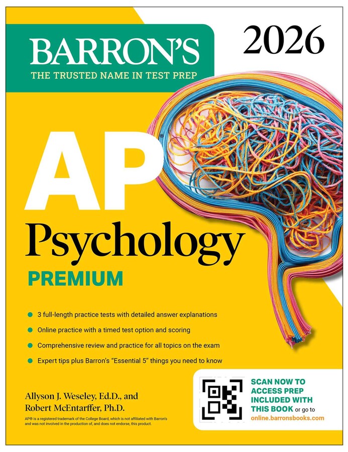 Barron's AP Psychology Premium, 2026