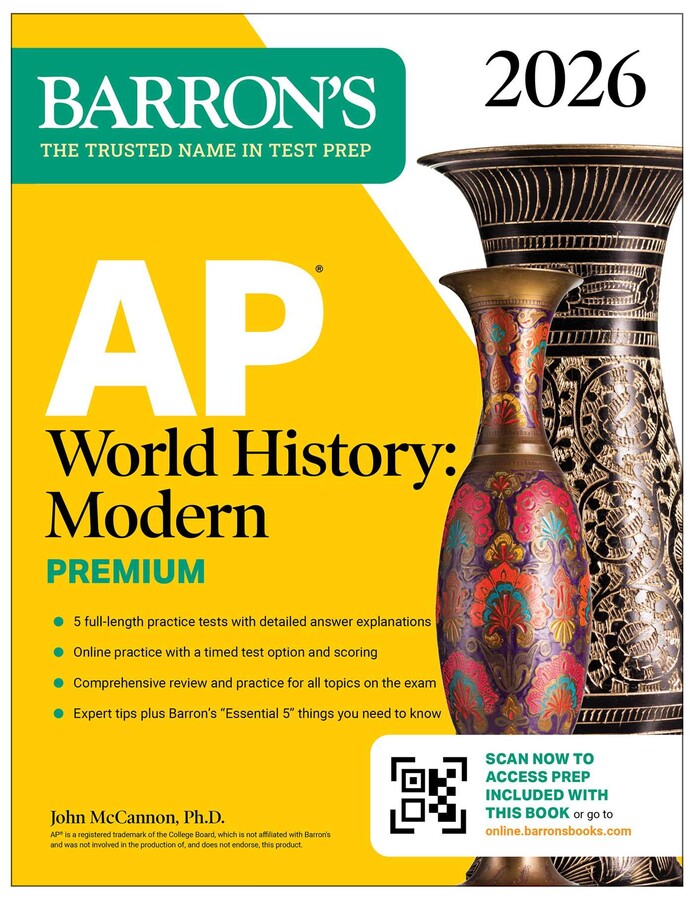 Barron's AP World History: Modern Premium, 2026