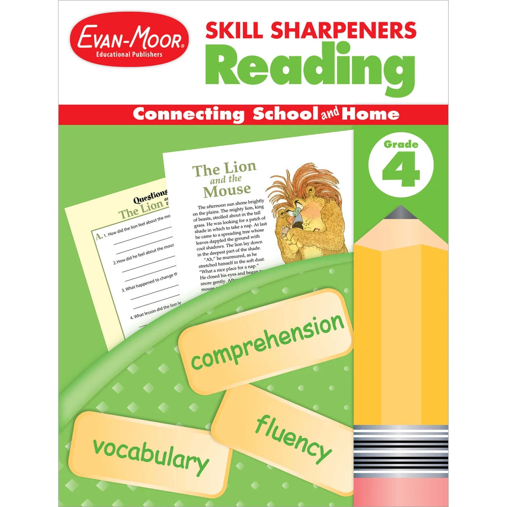 Skill Sharpeners Reading, Grade 4 workbook cover