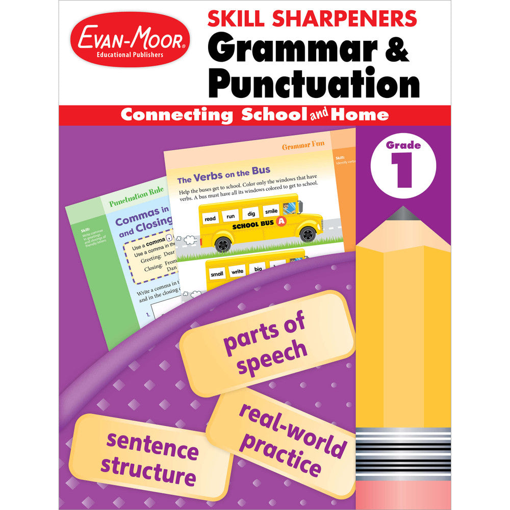 Skill Sharpeners: Grammar & Punctuation, Grade 1 cover