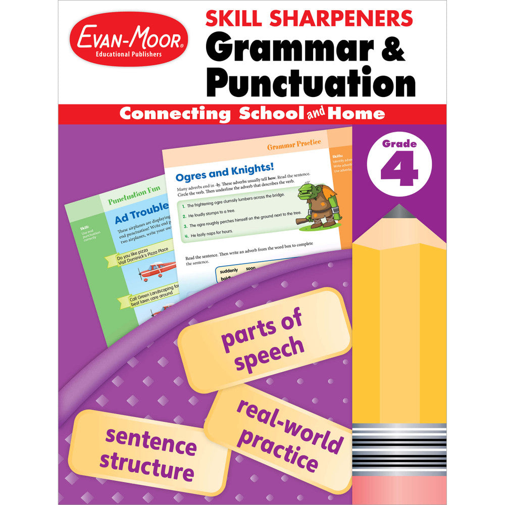 Skill Sharpeners: Grammar & Punctuation, Grade 4 cover