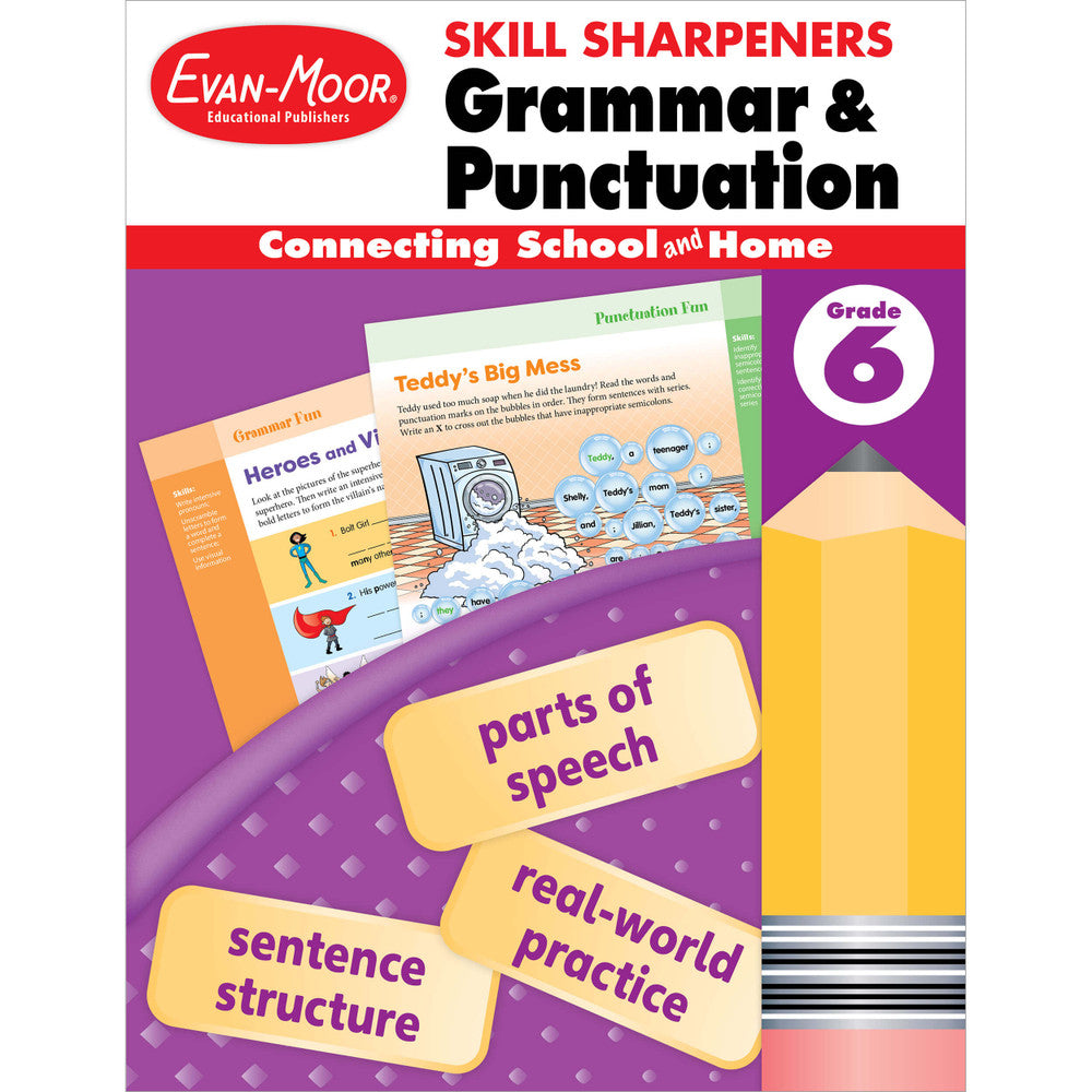 Skill Sharpeners: Grammar & Punctuation, Grade 6 cover