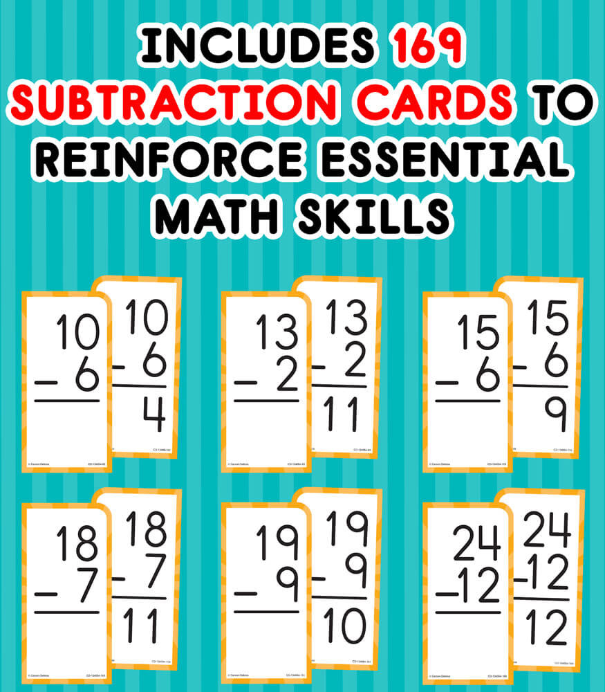 Subtraction Cards, All Facts through 12 (Ages 6+)