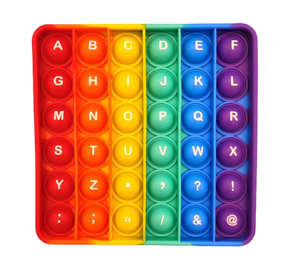 Rainbow Fidget Alphabet