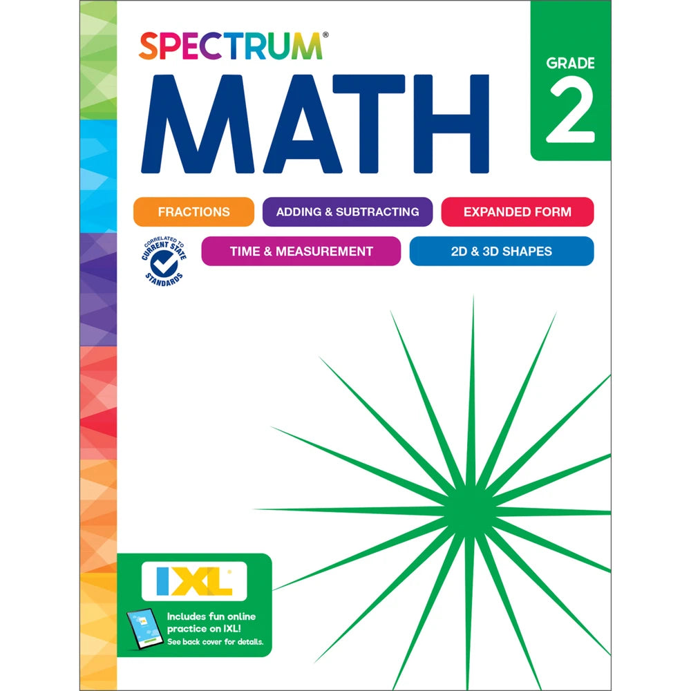 Spectrum Math Grade 2 (NEW Cover)