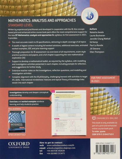 Oxford IB Mathematics: Analysis & Approaches, Course Companion (Standard Level)