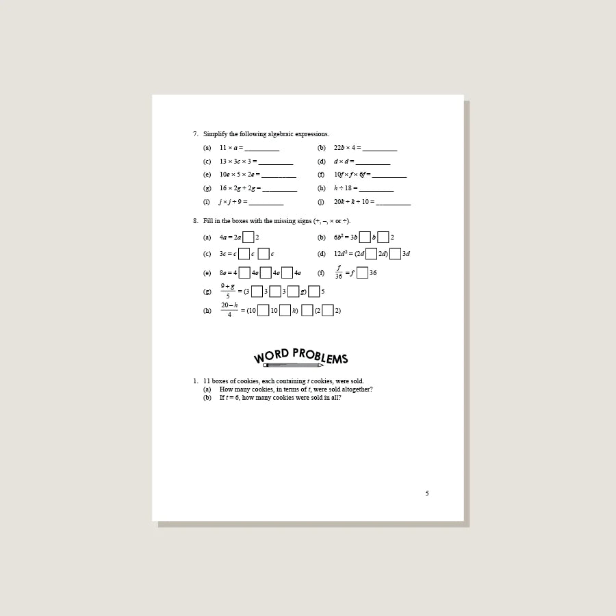 (Singapore Math) Intensive Practice 6A (Grade 6)