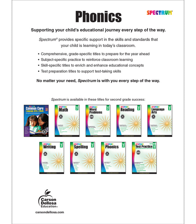 Spectrum Phonics Grade 2