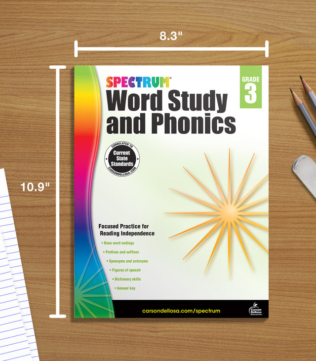 Spectrum Word Study and Phonics Grade 3
