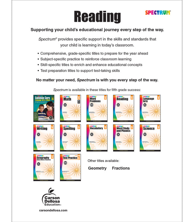 Spectrum Reading Grade 5