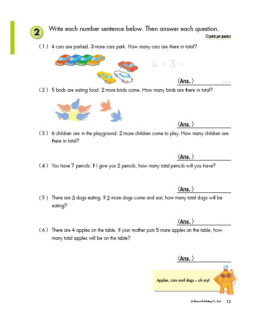 Kumon Word Problems Grade 1