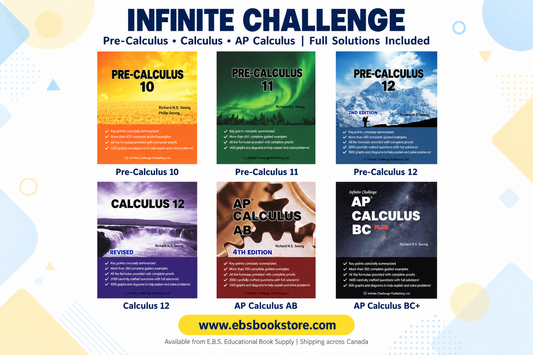 Infinite Challenge: Pre-Calculus and Calculus Books with Full Solutions