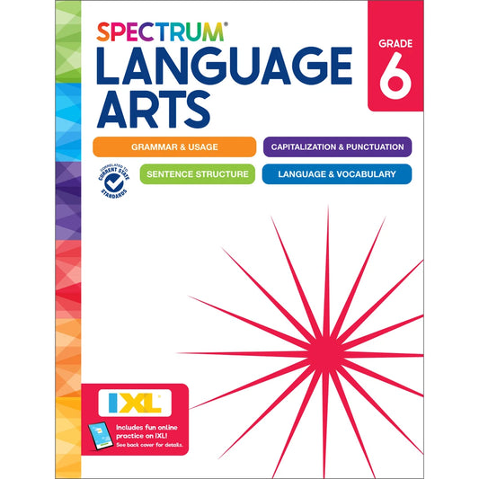 Spectrum Language Arts, Grade 6 cover