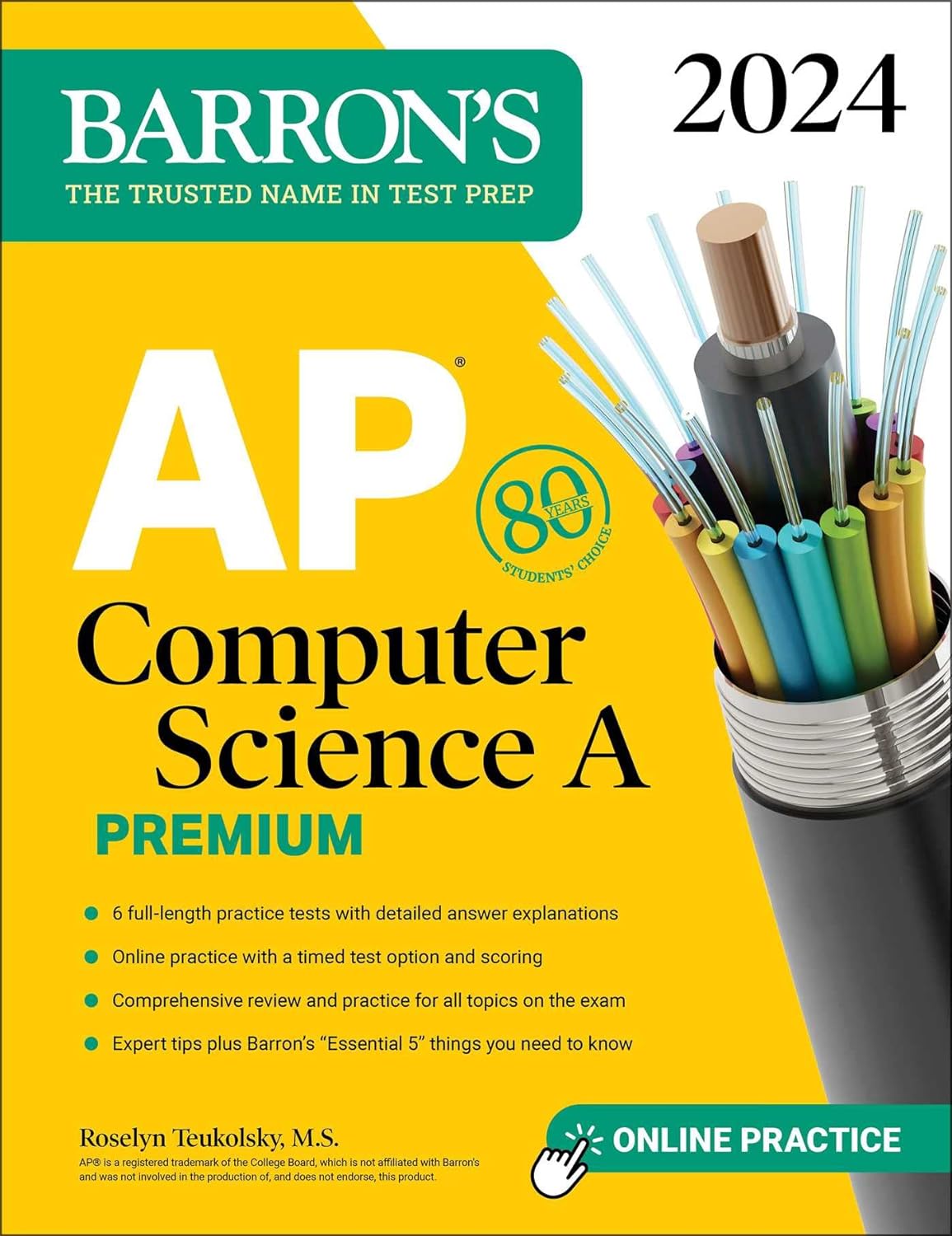 Barron's AP Computer Science A Premium, 2024 (12th Edition): 6 Practic