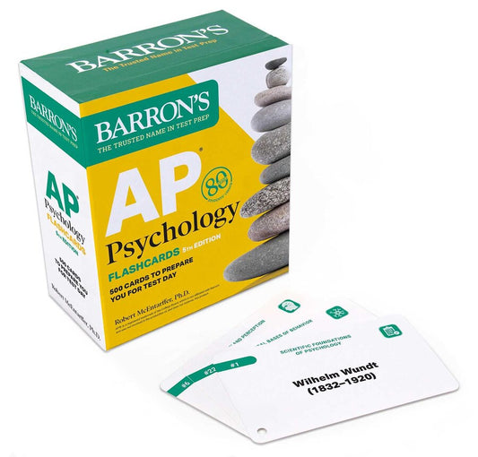 Barron's AP Psychology Flashcards, Fifth Edition: Up-to-Date Review + Sorting Ring for Custom Study