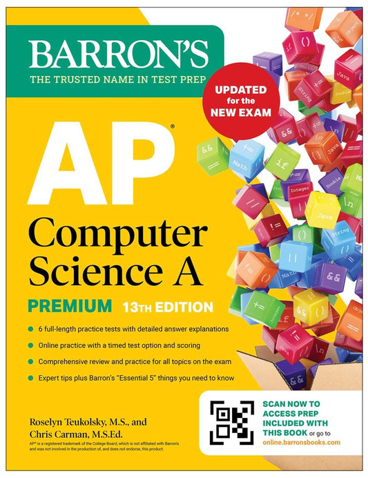 Barron's AP Computer Science A Premium, 13th Edition