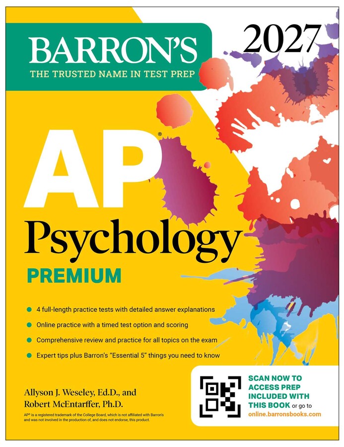Barron's AP Psychology Premium, 2027