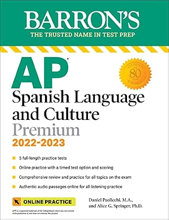 Barron's AP Spanish Language and Culture 2022-2023