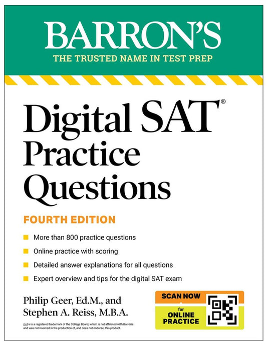 Barron's Digital SAT Practice Questions 4E