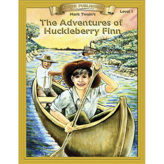 Level 1 The Adventures of Huckleberry Finn (Abridged Classic Literature Workbook)