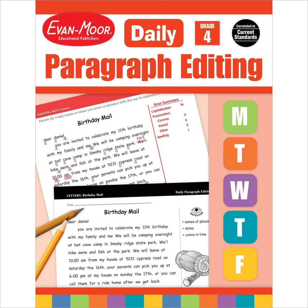 Daily Paragraph Editing, Grade 4 - Teacher's Edition cover