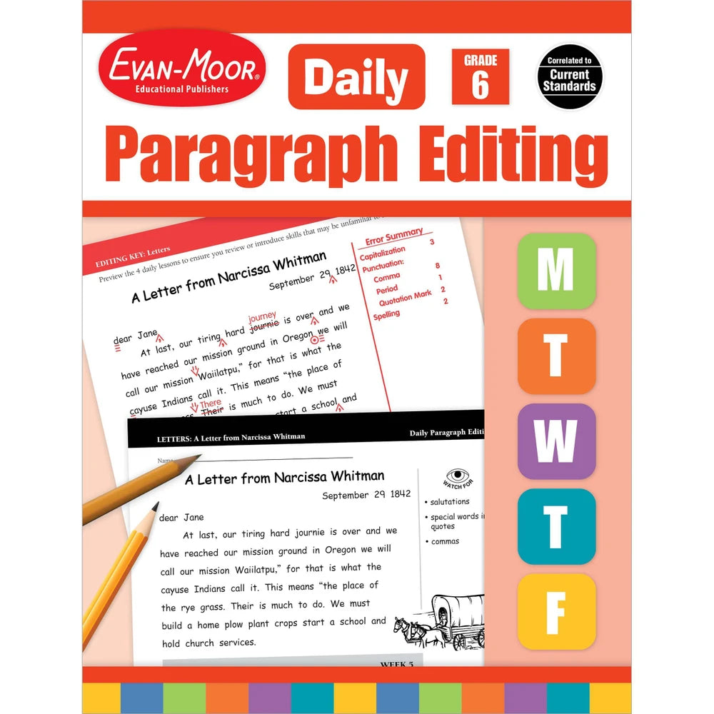 Daily Paragraph Editing, Grade 6 - Teacher's Edition cover