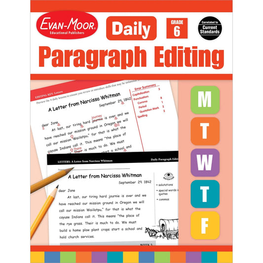 Daily Paragraph Editing, Grade 6 - Teacher's Edition cover
