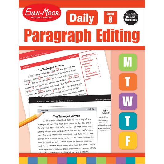 Daily Paragraph Editing, Grade 8 - Teacher's Edition cover