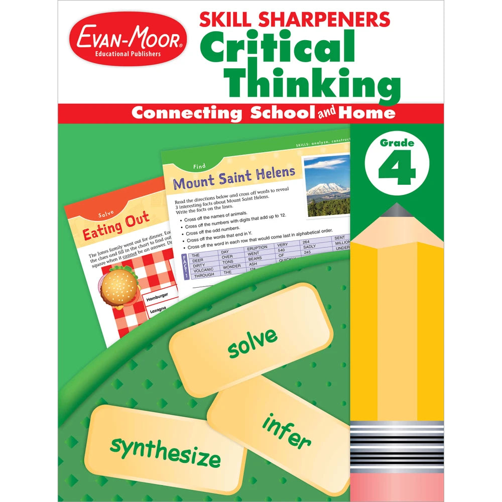 Skill Sharpeners: Critical Thinking, Grade 4 cover