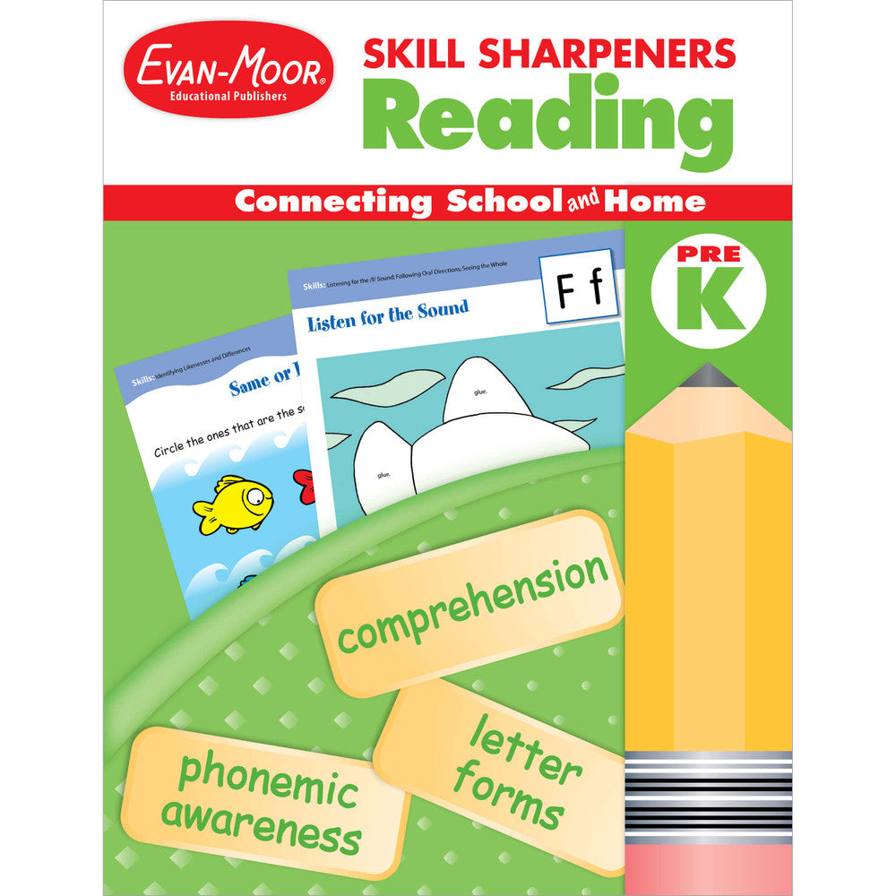 Skill Sharpeners Reading, PreK workbook cover