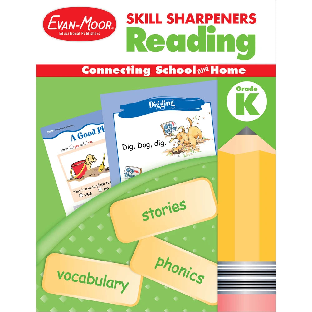 Skill Sharpeners Reading, Kindergarten workbook cover