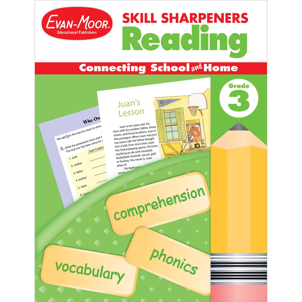 Skill Sharpeners Reading, Grade 3 workbook cover