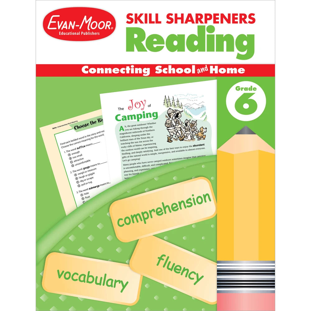 Skill Sharpeners Reading, Grade 6 workbook cover