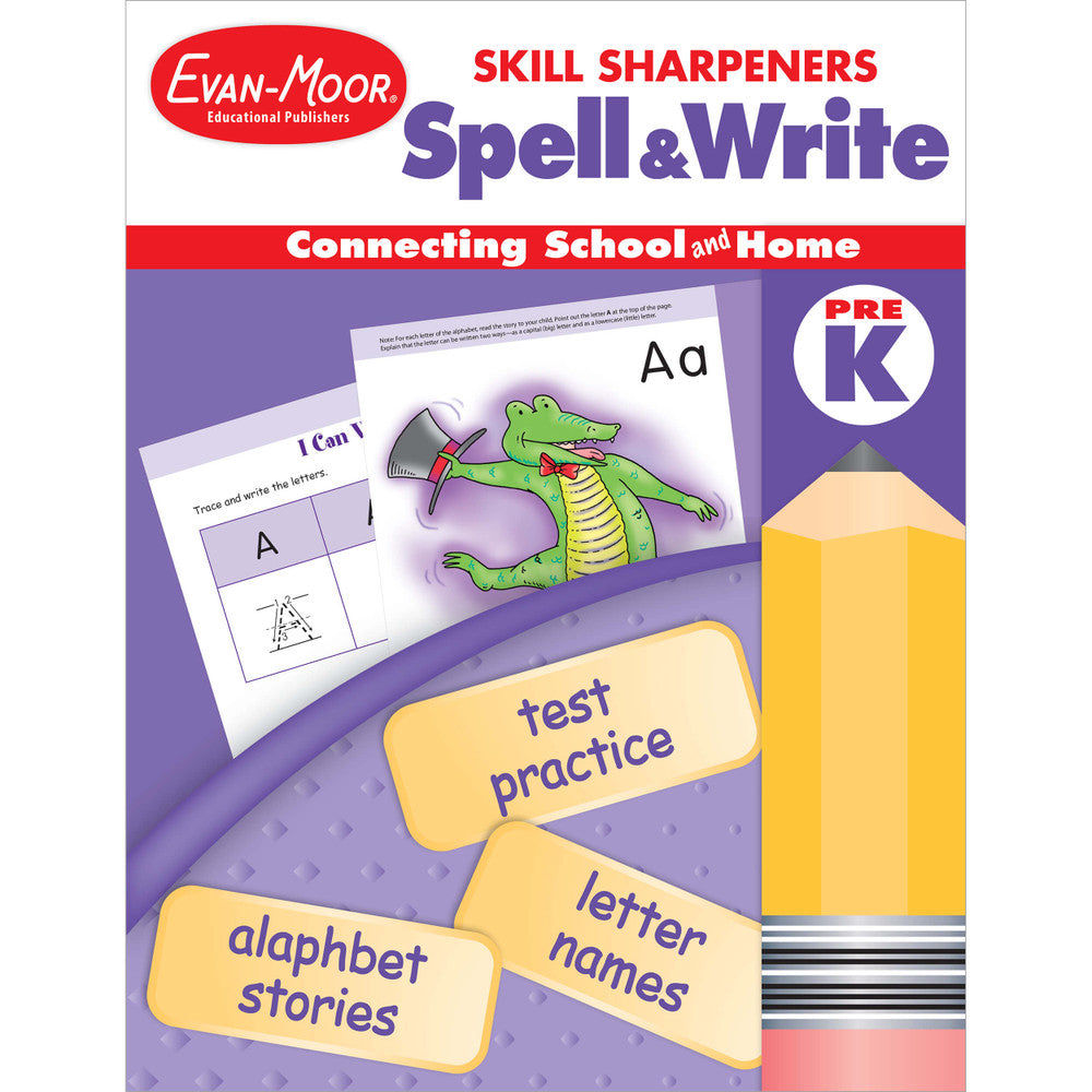 Skill Sharpeners: Spell & Write Workbook, PreK cover