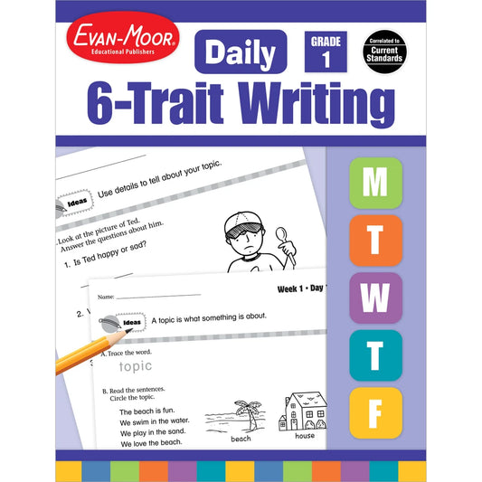 Daily 6-Trait Writing, Grade 1 - Teacher Resource Book cover