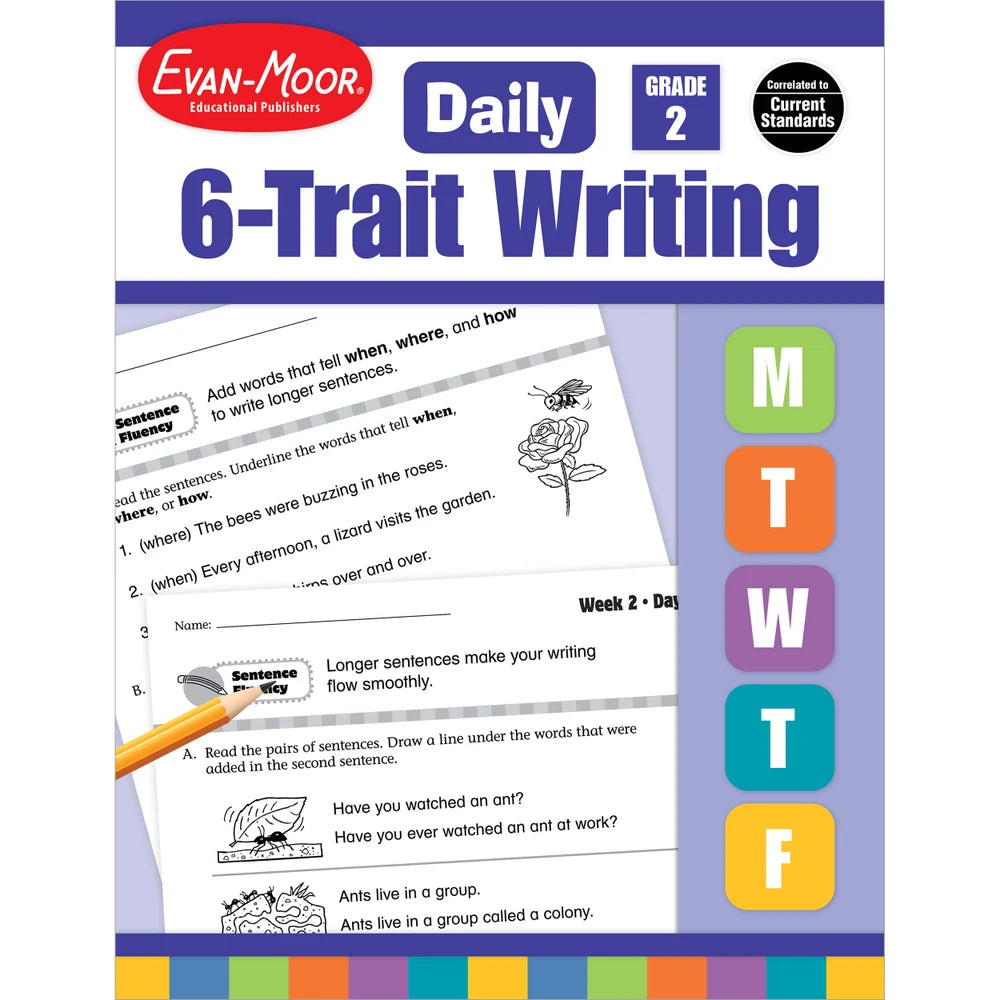 Daily 6-Trait Writing, Grade 2 - Teacher Resource Book cover