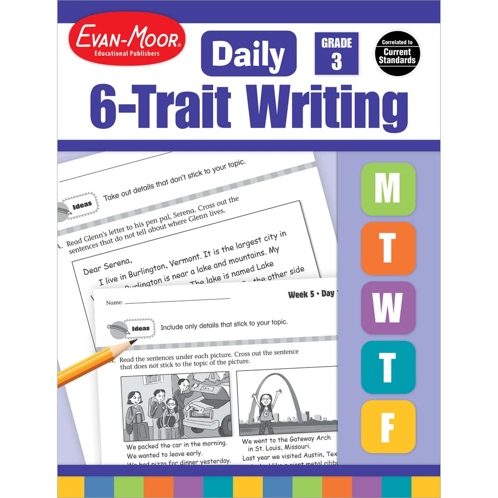 Daily 6-Trait Writing, Grade 3 - Teacher Resource Book cover