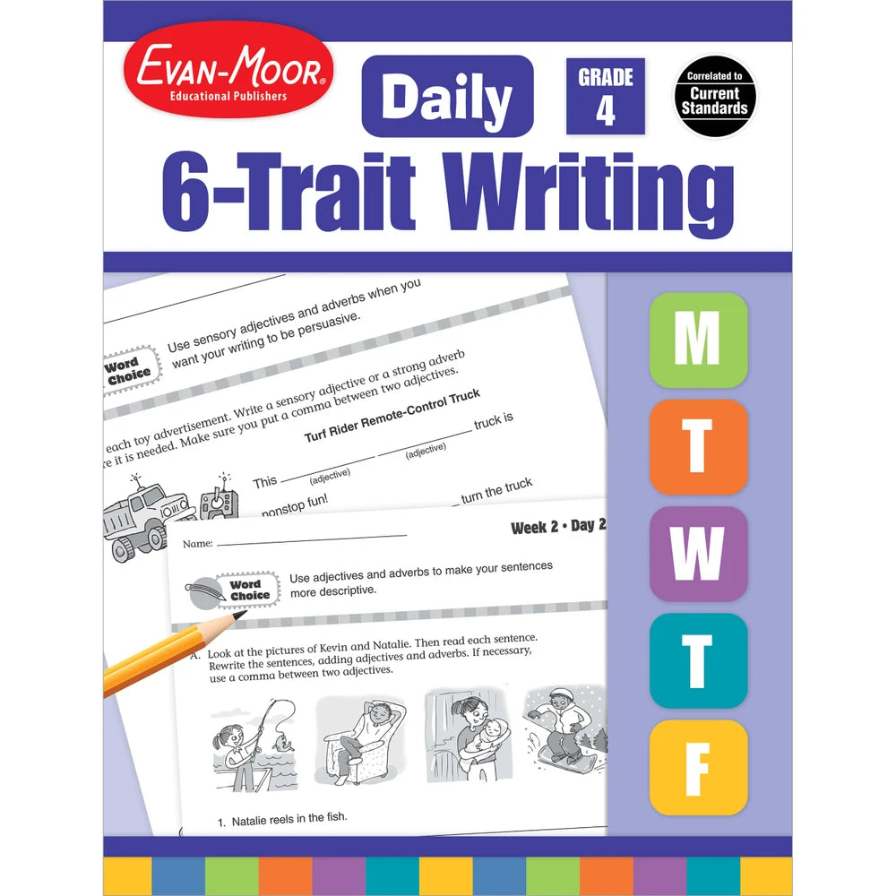 Daily 6-Trait Writing, Grade 4 - Teacher Resource Book cover