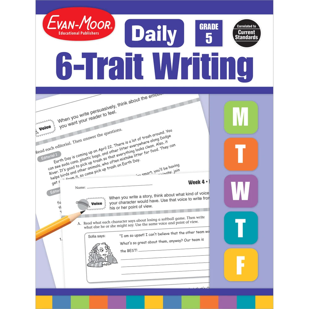 Daily 6-Trait Writing, Grade 5 - Teacher Resource Book cover
