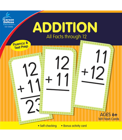 Addition Cards, All Facts through 12 (Ages 6+)