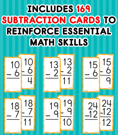 Subtraction Cards, All Facts through 12 (Ages 6+)