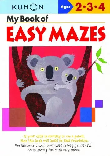 Kumon My Book of Easy Mazes (Ages 2-3-4)
