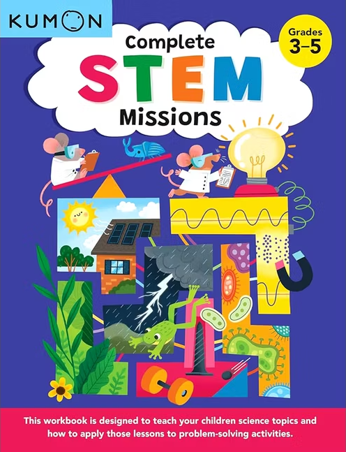 Kumon STEM Missions (Earth Science, Life Science, Physical Science) Grades 3-5