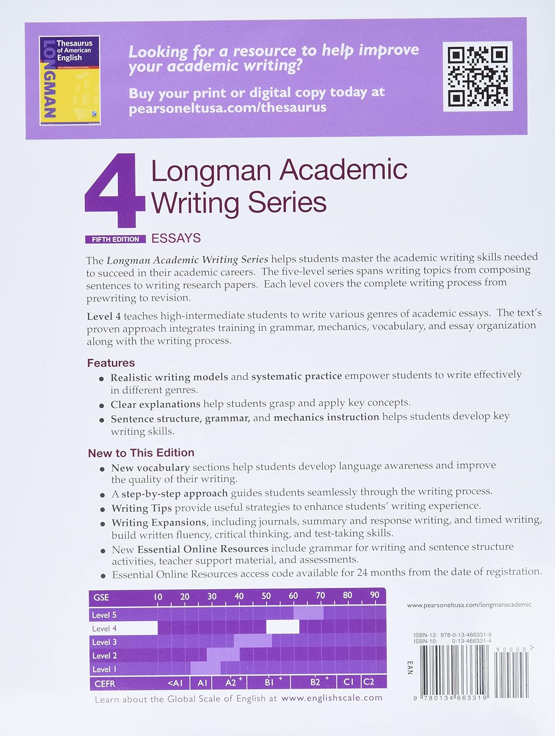 Longman Academic Writing Series 4 : Essays (5E)