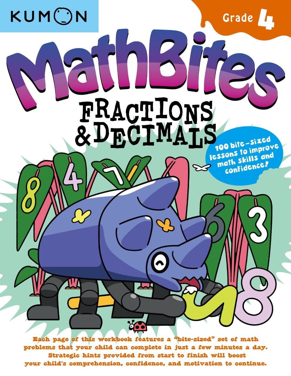 Kumon MathBites: Fractions & Decimals Grade 4
