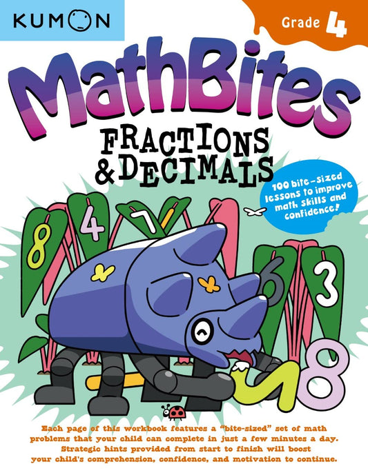 Kumon MathBites: Fractions & Decimals Grade 4