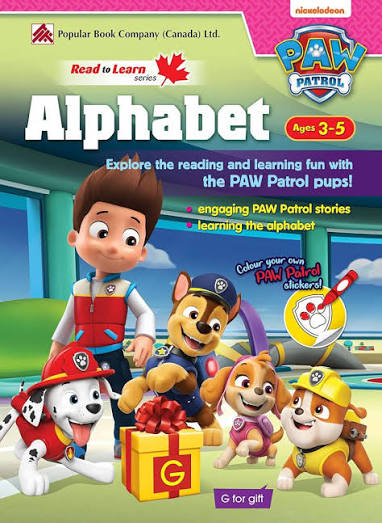 Paw Patrol Alphabet Ages 3-5