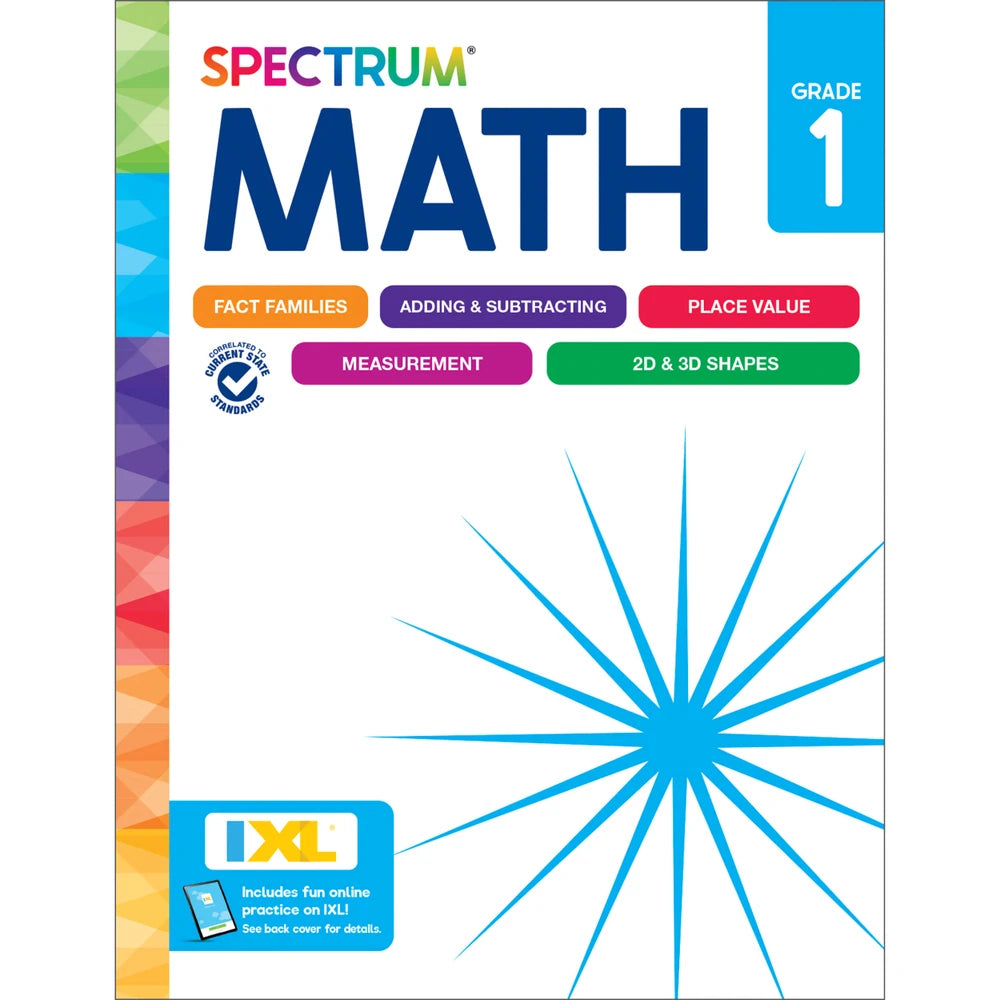 Spectrum Math Grade 1 (NEW Cover)