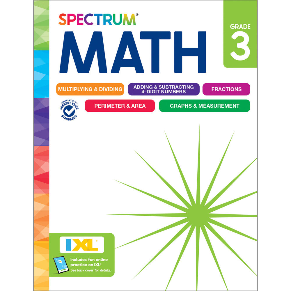Spectrum Math Grade 3 (NEW Cover)