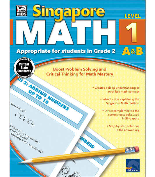 Singapore Math Level 1 A&B (Grade 2)